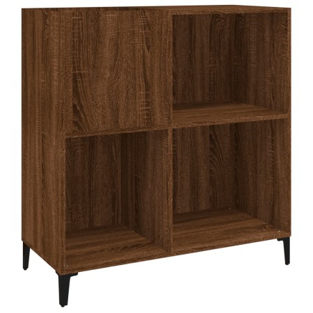 vidaXL Plattenschrank Braun Eichen-Optik 84,5x38x89 cm Holzwerkstoff