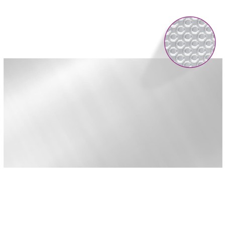 vidaXL Poolabdeckung Silbern 600x300 cm PE