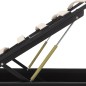 vidaXL Bett mit Bettkasten Hydraulisch LED Schwarz Kunstleder 90x200cm vidaXL Bett mit Bettkasten Hydraulisch LED Schwarz Kunstleder 90x200cm