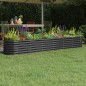 vidaXL Hochbeet Pulverbeschichteter Stahl 260x40x36 cm Anthrazit vidaXL Hochbeet Pulverbeschichteter Stahl 260x40x36 cm Anthrazit