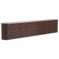 vidaXL Hochbeet Pulverbeschichteter Stahl 332x40x68 cm Braun vidaXL Hochbeet Pulverbeschichteter Stahl 332x40x68 cm Braun