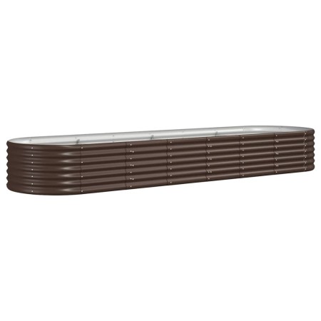 vidaXL Hochbeet Pulverbeschichteter Stahl 296x80x36 cm Braun