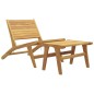 vidaXL Gartenstuhl mit Fußstütze Massivholz Teak vidaXL Gartenstuhl mit Fußstütze Massivholz Teak