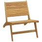 vidaXL Gartenstuhl mit Fußstütze Massivholz Teak vidaXL Gartenstuhl mit Fußstütze Massivholz Teak