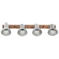 vidaXL Wandlampe Industriestil Silbern 90x25 cm E27 vidaXL Wandlampe Industriestil Silbern 90x25 cm E27