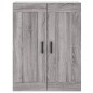 Highboard Grau Sonoma 69,5x34x180 cm Holzwerkstoff Highboard Grau Sonoma 69,5x34x180 cm Holzwerkstoff