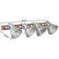 vidaXL Wandlampe Industriestil Silbern 90x25 cm E27 vidaXL Wandlampe Industriestil Silbern 90x25 cm E27