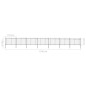 vidaXL Gartenzaun mit Speerspitzen Stahl 11,9 x 1,2 m Schwarz vidaXL Gartenzaun mit Speerspitzen Stahl 11,9 x 1,2 m Schwarz