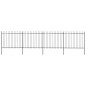 vidaXL Gartenzaun mit Speerspitzen Stahl 6,8 x 1,5 m Schwarz vidaXL Gartenzaun mit Speerspitzen Stahl 6,8 x 1,5 m Schwarz