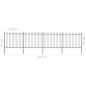vidaXL Gartenzaun mit Speerspitzen Stahl 6,8 x 1,5 m Schwarz vidaXL Gartenzaun mit Speerspitzen Stahl 6,8 x 1,5 m Schwarz