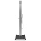 vidaXL Gartendusche mit Bodenelement WPC Edelstahl vidaXL Gartendusche mit Bodenelement WPC Edelstahl