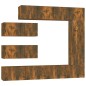 vidaXL 7-tlg. TV-Schrank-Set Räuchereiche Holzwerkstoff vidaXL 7-tlg. TV-Schrank-Set Räuchereiche Holzwerkstoff