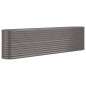 vidaXL Hochbeet Pulverbeschichteter Stahl 260x40x68 cm Grau vidaXL Hochbeet Pulverbeschichteter Stahl 260x40x68 cm Grau