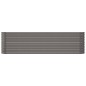 vidaXL Hochbeet Pulverbeschichteter Stahl 260x40x68 cm Grau vidaXL Hochbeet Pulverbeschichteter Stahl 260x40x68 cm Grau