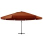 vidaXL Sonnenschirm Aluminium-Mast 600 cm Terrakotta-Rot vidaXL Sonnenschirm Aluminium-Mast 600 cm Terrakotta-Rot