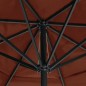 vidaXL Sonnenschirm Aluminium-Mast 600 cm Terrakotta-Rot vidaXL Sonnenschirm Aluminium-Mast 600 cm Terrakotta-Rot