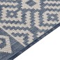 vidaXL Outdoor-Teppich Flachgewebe 140x200 cm Blau Gestreift vidaXL Outdoor-Teppich Flachgewebe 140x200 cm Blau Gestreift