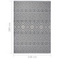 vidaXL Outdoor-Teppich Flachgewebe 140x200 cm Blau Gestreift vidaXL Outdoor-Teppich Flachgewebe 140x200 cm Blau Gestreift