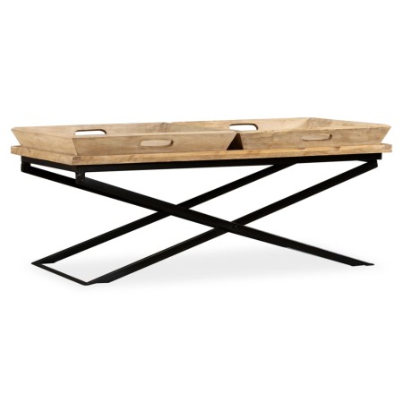 vidaXL Couchtisch Mangoholz Massiv 110 x 55 x 42 cm 