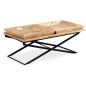 vidaXL Couchtisch Mangoholz Massiv 110 x 55 x 42 cm vidaXL Couchtisch Mangoholz Massiv 110 x 55 x 42 cm