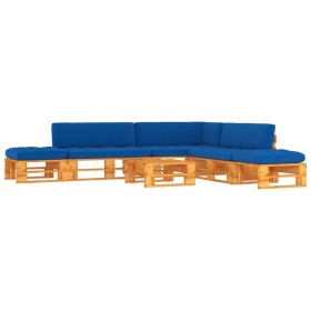 vidaXL 6-tlg. Paletten-Lounge-Set Honigbraun Imprägniertes Kiefernholz