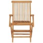 vidaXL Gartenstühle mit Roten Kissen 4 Stk. Massivholz Teak vidaXL Gartenstühle mit Roten Kissen 4 Stk. Massivholz Teak