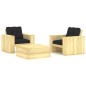 vidaXL 3-tlg. Garten-Lounge-Set mit Kissen Kiefernholz Imprägniert vidaXL 3-tlg. Garten-Lounge-Set mit Kissen Kiefernholz Imprägniert