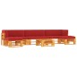 vidaXL 6-tlg. Paletten-Lounge-Set Honigbraun Imprägniertes Kiefernholz vidaXL 6-tlg. Paletten-Lounge-Set Honigbraun Imprägniertes Kiefernholz