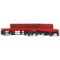 vidaXL 6-tlg. Paletten-Lounge-Set Schwarz Imprägniertes Kiefernholz vidaXL 6-tlg. Paletten-Lounge-Set Schwarz Imprägniertes Kiefernholz