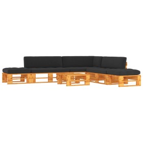 vidaXL 6-tlg. Paletten-Lounge-Set Honigbraun Imprägniertes Kiefernholz