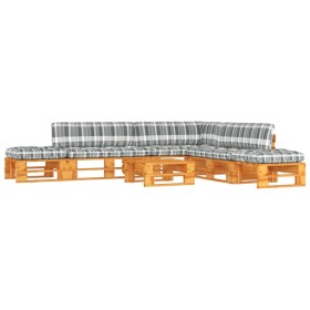 vidaXL 6-tlg. Paletten-Lounge-Set Honigbraun Imprägniertes Kiefernholz