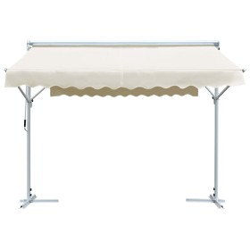 vidaXL Freistehende Markise 3x3 m Creme