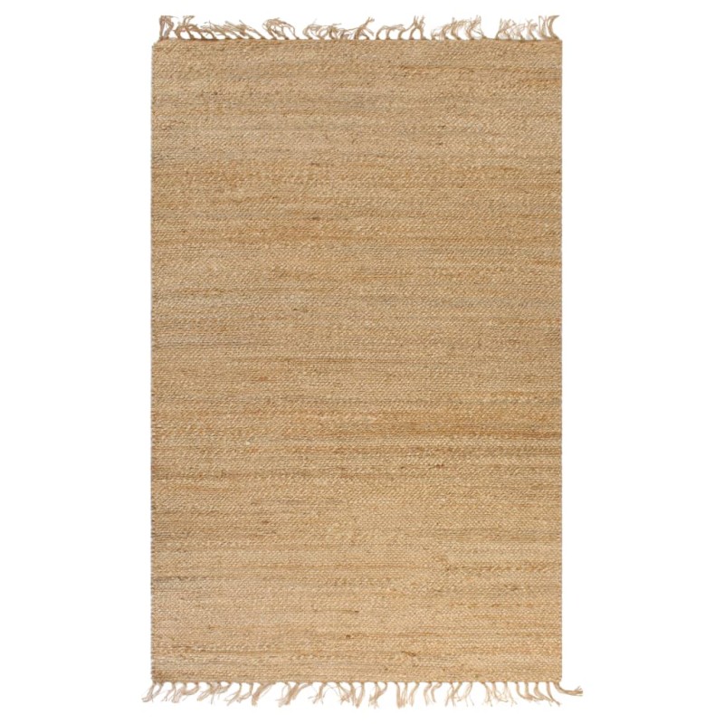 vidaXL Handgewebter Teppich Jute 120 x 180 cm Natur vidaXL Handgewebter Teppich Jute 120 x 180 cm Natur
