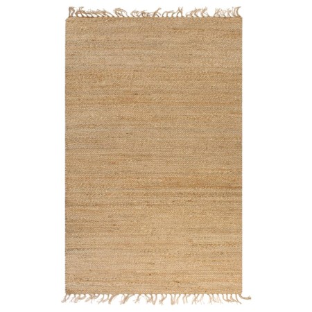 vidaXL Handgewebter Teppich Jute 120 x 180 cm Natur 