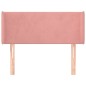 vidaXL Kopfteil mit Ohren Rosa 83x16x78/88 cm Samt vidaXL Kopfteil mit Ohren Rosa 83x16x78/88 cm Samt