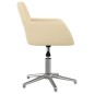 vidaXL Esszimmerstühle 2 Stk. Drehbar Creme Stoff vidaXL Esszimmerstühle 2 Stk. Drehbar Creme Stoff