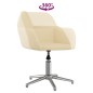 vidaXL Esszimmerstühle 2 Stk. Drehbar Creme Stoff vidaXL Esszimmerstühle 2 Stk. Drehbar Creme Stoff