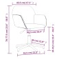 vidaXL Esszimmerstühle 2 Stk. Drehbar Creme Stoff vidaXL Esszimmerstühle 2 Stk. Drehbar Creme Stoff