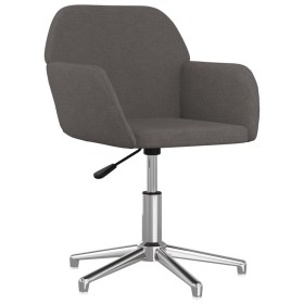 vidaXL Bürostuhl Drehbar Dunkelgrau Stoff