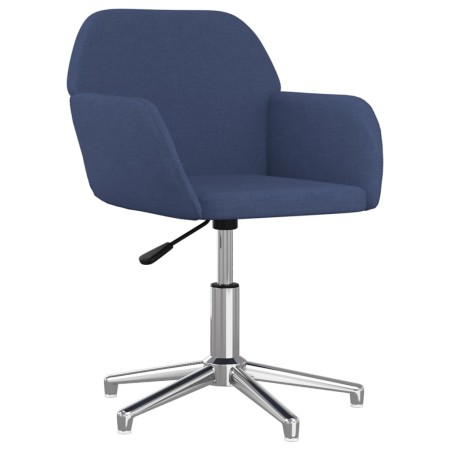 vidaXL Bürostuhl Drehbar Blau Stoff