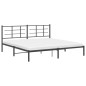 vidaXL Bettgestell mit Kopfteil Metall Schwarz 200x200 cm vidaXL Bettgestell mit Kopfteil Metall Schwarz 200x200 cm