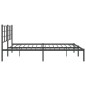 vidaXL Bettgestell mit Kopfteil Metall Schwarz 200x200 cm vidaXL Bettgestell mit Kopfteil Metall Schwarz 200x200 cm