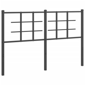 vidaXL Kopfteil Metall Schwarz 140 cm