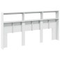 vidaXL LED-Kopfteil mit Ablagen Weiß 200x17x102 cm vidaXL LED-Kopfteil mit Ablagen Weiß 200x17x102 cm