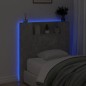 vidaXL LED-Kopfteil mit Ablagen Betongrau 100x16,5x103,5 cm vidaXL LED-Kopfteil mit Ablagen Betongrau 100x16,5x103,5 cm
