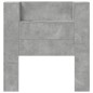 vidaXL LED-Kopfteil mit Ablagen Betongrau 100x16,5x103,5 cm vidaXL LED-Kopfteil mit Ablagen Betongrau 100x16,5x103,5 cm