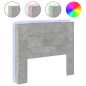 vidaXL LED-Kopfteil mit Ablagen Betongrau 120x16,5x103,5 cm vidaXL LED-Kopfteil mit Ablagen Betongrau 120x16,5x103,5 cm