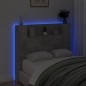 vidaXL LED-Kopfteil mit Ablagen Betongrau 120x16,5x103,5 cm vidaXL LED-Kopfteil mit Ablagen Betongrau 120x16,5x103,5 cm