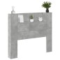 vidaXL LED-Kopfteil mit Ablagen Betongrau 120x16,5x103,5 cm vidaXL LED-Kopfteil mit Ablagen Betongrau 120x16,5x103,5 cm