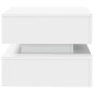vidaXL Couchtisch mit LED-Leuchten Weiß 50x50x40 cm vidaXL Couchtisch mit LED-Leuchten Weiß 50x50x40 cm